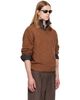 TONYWACK TONYWACK Tan Brushed Shaggy Dog V-Neck Sweater - 2