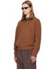 TONYWACK TONYWACK Tan Brushed Shaggy Dog V-Neck Sweater - 4