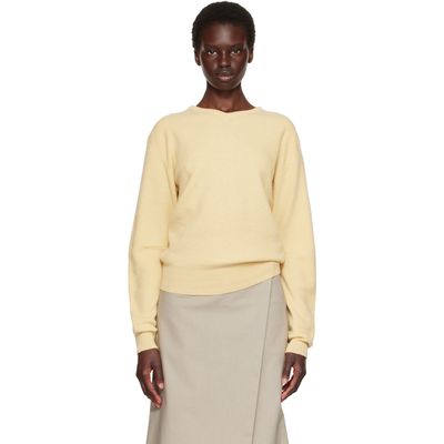 TONYWACK TONYWACK Yellow Superfine Wool Commando V-Neck Sweater