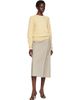 TONYWACK TONYWACK Yellow Superfine Wool Commando V-Neck Sweater - 4