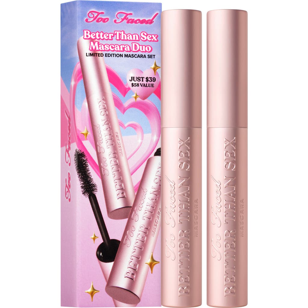 Too Faced Too Faced Better Than Sex Volumizing & Lengthening Mascara Duo $58 Value