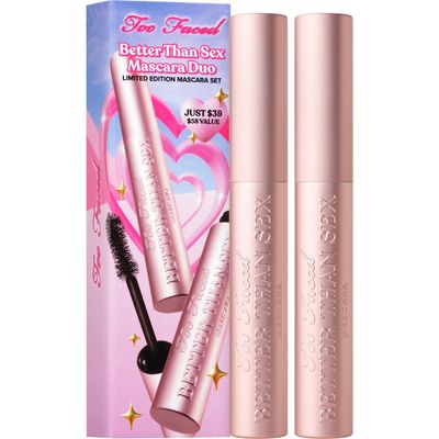 Too Faced Too Faced Better Than Sex Volumizing & Lengthening Mascara Duo $58 Value