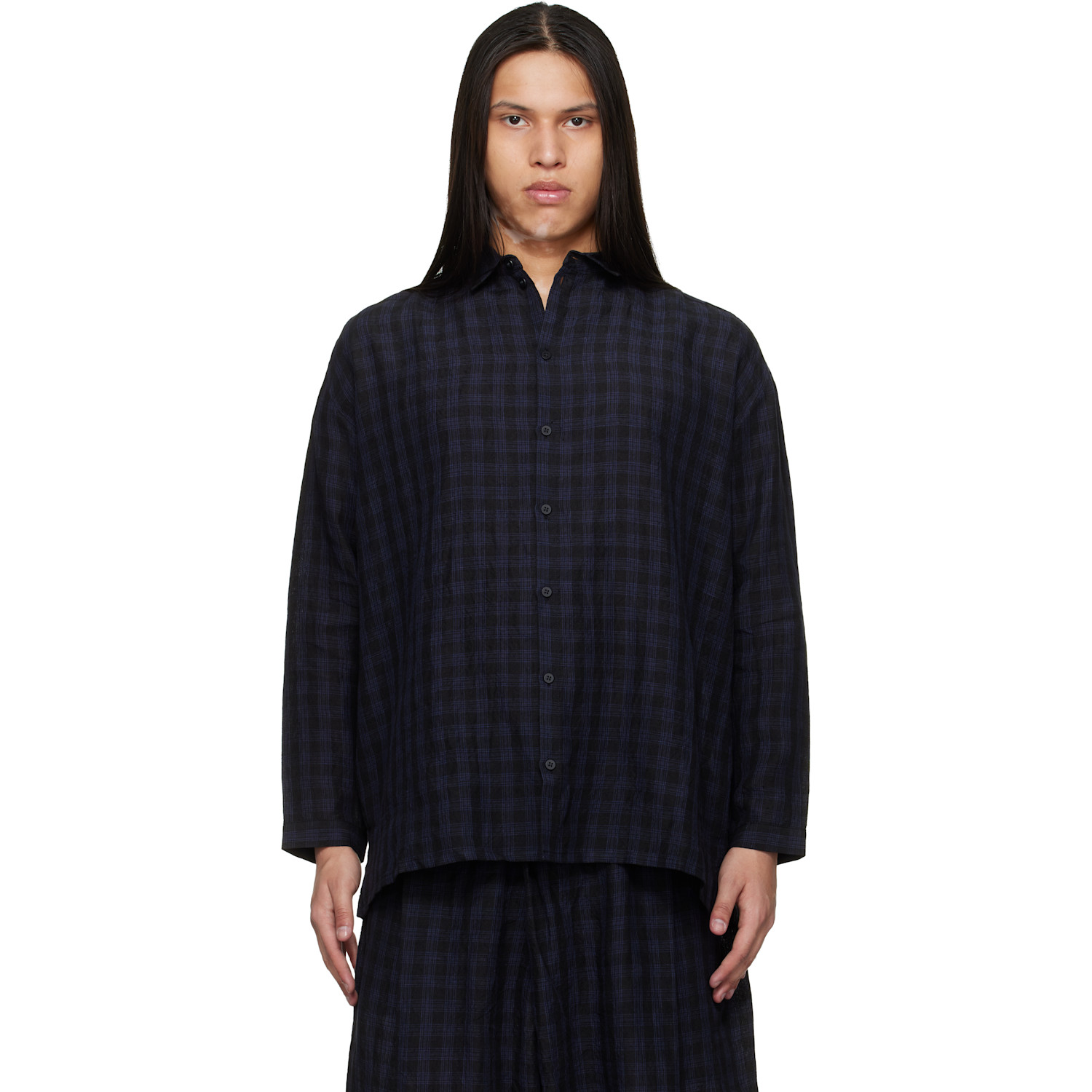 Toogood - Black & Blue 'The Draughtsman' Shirt