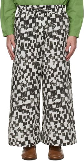 Toogood Toogood Black & White 'The Boxer' Trousers