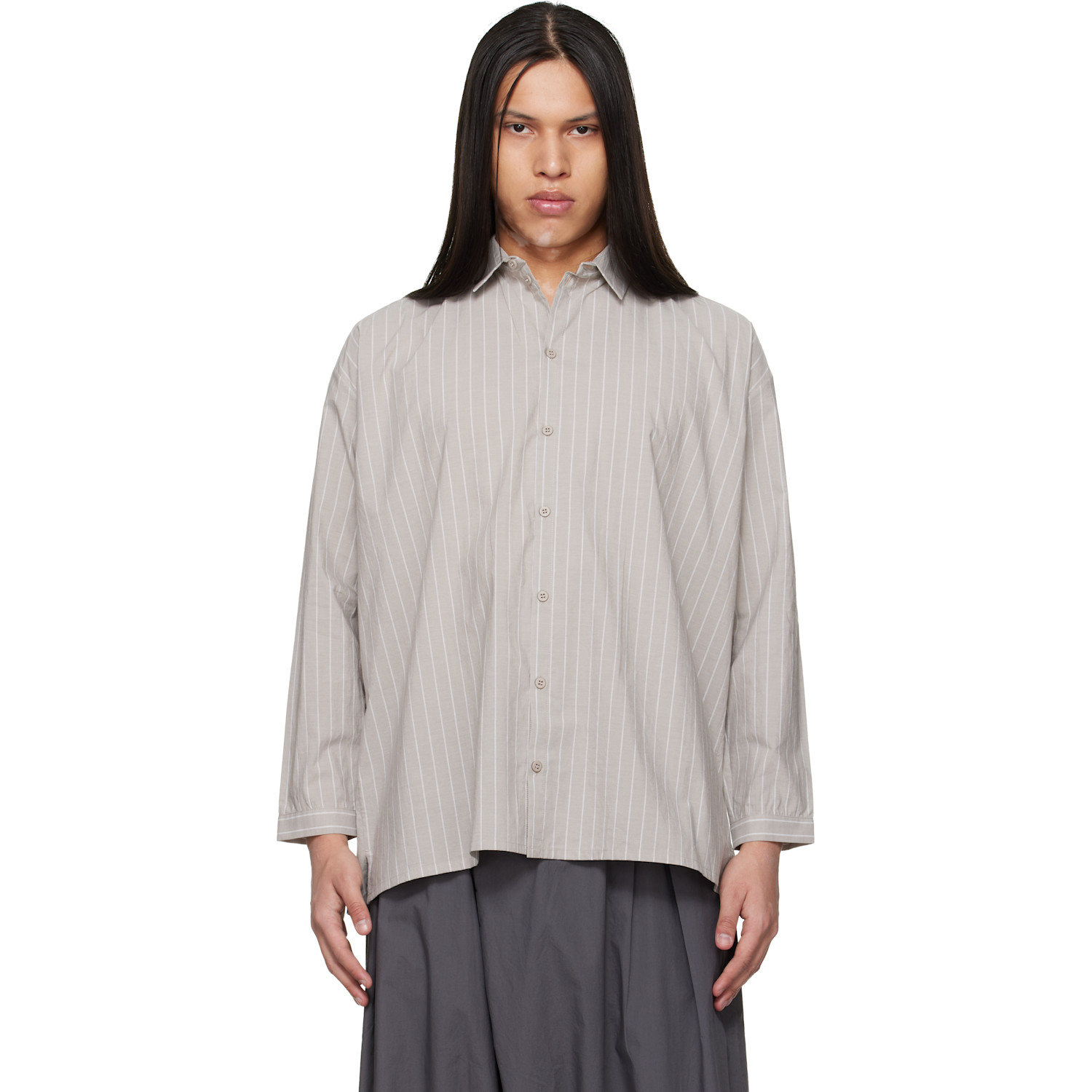 トップス too good THE DRAUGHTSMAN SHIRT S Toogood - Taupe 'The Draughtsman' Shirt