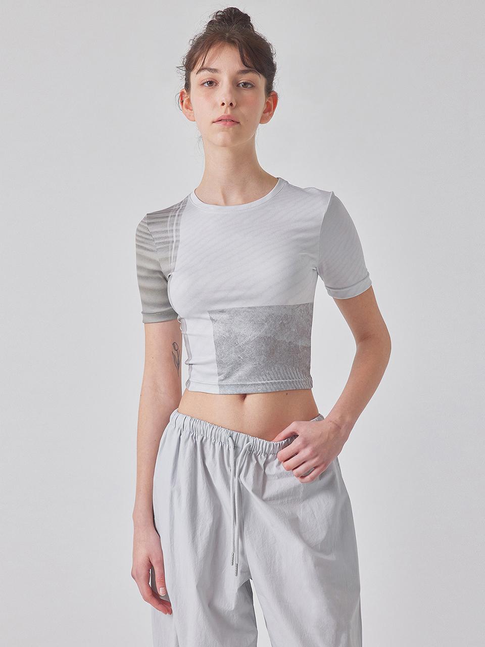 TOPGIRL DESERT-PRINTED SHORT SLEEVE TOP_T416TP106(SV)