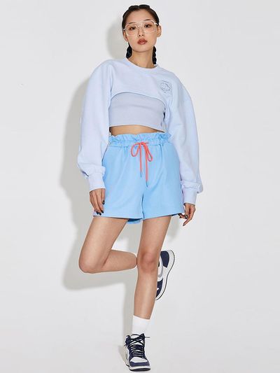 TOPGIRL FOUR STRINGS HIGH WAISTED SHORTS - TG SIGNATURE_T3