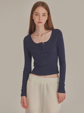 TOPGIRL Hook Closure Scoop Neck Slim Fit Top (T426TP122)