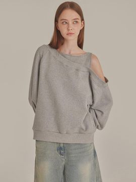 TOPGIRL One-Shoulder Cut-Out Oversized Relaxed Sweatshirt (T426TP126)