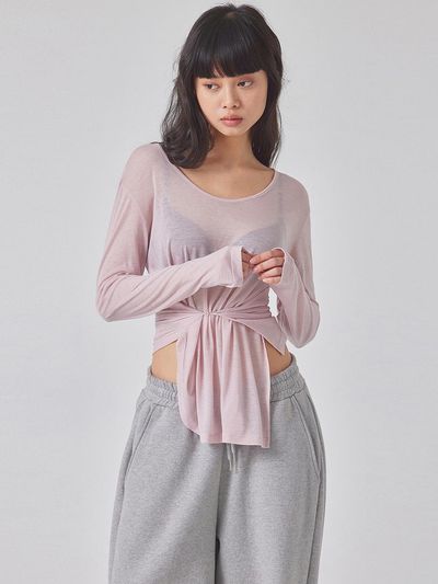 TOPGIRL TWO-WAY SEE-THROUGH LONG SLEEVE TOP_T416TP120(BP)