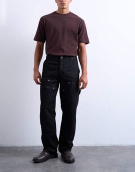 Topman Topman baggy carpenter jeans in raw black