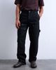 Topman Topman baggy carpenter jeans in raw black - 2