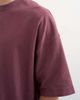 Topman Topman boxy fit T-shirt in washed burgundy-Red - 3