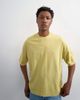 Topman Topman boxy fit T-shirt in washed yellow - 1