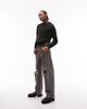 Topman Topman brushed knitted crew neck sweater in black - 4