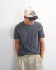 Topman Topman classic fit distressed raw hem t-shirt in charcoal-Gray - 1
