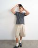 Topman Topman classic fit distressed raw hem t-shirt in charcoal-Gray - 2