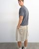 Topman Topman classic fit distressed raw hem t-shirt in charcoal-Gray - 4