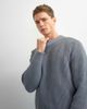 Topman Topman classic fit fisherman knit sweater in gray - 4