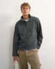 Topman Topman classic fit funnel neck sweatshirt in washed black - 1