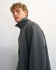 Topman Topman classic fit funnel neck sweatshirt in washed black - 3