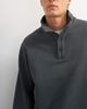 Topman Topman classic fit funnel neck sweatshirt in washed black - 4