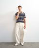 Topman Topman classic fit jersey striped polo shirt in navy-Multi - 2