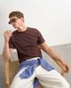 Topman Topman classic fit T-shirt in chocolate-Brown - 1