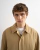 Topman Topman corduroy collar car coat in camel-Neutral - 4