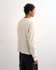 Topman Topman cropped fit long sleeve heavyweight waffle T-shirt in ecru-White - 2