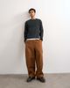 Topman Topman cropped fit long sleeve heavyweight waffle T-shirt in washed black - 2