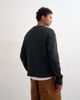 Topman Topman cropped fit long sleeve heavyweight waffle T-shirt in washed black - 3