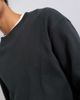 Topman Topman cropped fit long sleeve heavyweight waffle T-shirt in washed black - 4