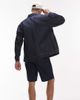 Topman Topman denim straight leg jorts in raw-Navy - 2