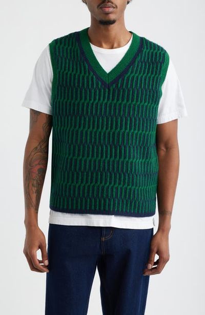 Topman Topman Geo Pattern V-Neck Vest
