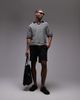 Topman Topman knit striped polo in monochrome-Multi - 4