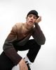 Topman Topman knitted sweater with ombre In brown - 4