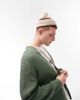 Topman Topman mix stitch cardigan in sage green - 3