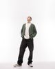 Topman Topman mix stitch cardigan in sage green - 4