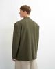 Topman Topman oversized fit deconstructed seersucker blazer in khaki-Green - 3