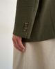 Topman Topman oversized fit deconstructed seersucker blazer in khaki-Green - 4