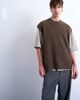 Topman Topman oversized fit knit crew neck tank top in brown - 1
