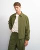 Topman Topman oversized fit nylon ripstop harrington jacket in green - 4