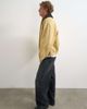 Topman Topman oversized fit real suede jacket with shearling collar in butter yellow - 2
