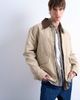 Topman Topman padded canvas jacket in washed stone-Neutral - 1