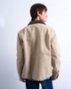 Topman Topman padded canvas jacket in washed stone-Neutral - 4