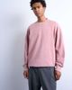 Topman Topman premium oversized drop shoulder sweatshirt in washed pink - 1