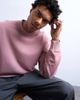 Topman Topman premium oversized drop shoulder sweatshirt in washed pink - 4