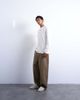Topman Topman premium relaxed fit heavyweight waffle henley in ecru-White - 2