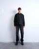 Topman Topman raw denim jacket in black - 1